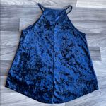 Charming Charlie C Brand Royal Blue Velvet Top Photo 3