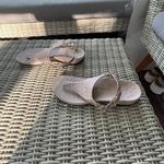 Vionic  Kirra Leather Thong Rose‎ Gold Sandals size 9.5 boho coastal Workwear Photo 2