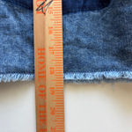 American Eagle Cropped Denim Shirt Jacket Acid Wash Frayed Hem L/XL Blue Size L Photo 6