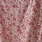 Shore Floral Sweetheart Neck Long Sleeve Top Red Size L Photo 5