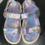Madden Girl Silver Sandals with Holographic Finish Photo 0