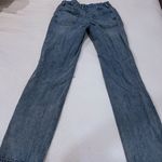 Good American "Good 90s Icon" Straight Leg Distressed Denim Jeans | Size 2 / 26 Photo 2