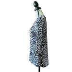 Cynthia Rowley  Women’s Leopard Print 3/4 Sleeve Tunic Blouse Multicolor XS Photo 3