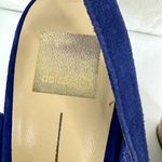 DOLCE VITA Women’s Jill Open Toe Slingback Wedge Sandal Suede Blue Size 10 Photo 4