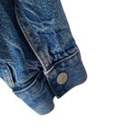 Loft Ann Taylor Sherpa Denim Jean Trucker Jacket size Medium Photo 8