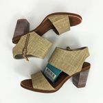 Toms NWT Women's Majorca Cutout Sandal Champagne Metallic Foil Woven | Size 6.5 Photo 8
