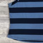 Doe & Rae  Blue Striped Racerback Tank Top NEW Womens S Cotton Stretch Photo 3