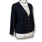 NWT Boden Size Large (12) Black 100% Cashmere Cardigan Sweater Classic Capsule Photo 4