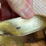 Beverly Feldman Platform Sandals Gold Leopard Womens 6 Wedge Photo 12