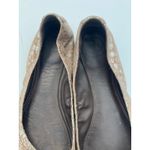 Tory Burch  Ballet Flats Gold Snake Print Logo‎ Medallion Shoes Size 8 Slip On Photo 4