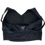 Women’s Sports Bra Small Padded Back Tank Top Crop Black Photo 4