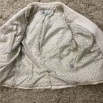 Beth Bowles White/ Ivory Floral Textured Button Blazer Size 8 White Photo 6