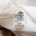 Thakoon  Orange Gray Floral Flower Print Pattern Fit Flare Sleeveless Mini Dress Photo 2