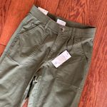 NWT Curve Appeal Utilitarian Army Green Cargo Straight Leg Pants Size 2 NEW Photo 2