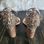 Badgley Mischka  Ainsley Crystal Embellished Ankle Strap Shoe Women's Size 6.5 Photo 5