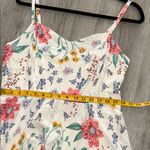 Old Navy  Floral Midi Dress - Cream with Red and Green Photo 7
