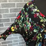 Maeve Anthropologie  Black Floral Print Petal Palette Dress Women’s Size Small Photo 4