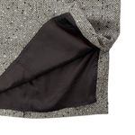 Emanuel Ungaro Solo Donna Paris Metallic Chevron Tweed Wool Midi Pencil Skirt Photo 8