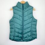 SO  Authentic Dark Green Zipper Front Puffer Vest M Photo 0