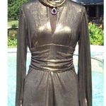 Cache Luxe Metallic Elaborate Ruched Top Tunic Event Scarf Wrap Stretch $158 NWT Photo 4