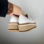 Clergerie Paris Baldie Derby Size 36.5 Platform Loafer White Leather Woven Shoes Photo 2