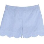 Mud Pie Blue Seersucker Scalloped Shorts Photo 0