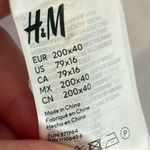 H&M  purple & white checkered chunky knit tassel scarf Photo 2