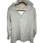 Aerie 1/4 Button Gray Hoodie Photo 0