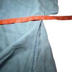 LOFT Chambray Knot Front Top Short Sleeve Blouse Women's M Blue Size M Photo 8