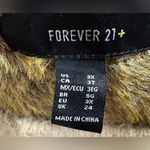 Forever 21 fuzzy leopard print cardigan size 3X NEW Photo 5