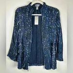 Chico's NWT Chico’s Travelers Collection Julianne Jacket India Ink Size 1 (Medium/8) Photo 12