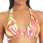 Sanctuary Neon Halter Triangle Bikini Top Photo 3