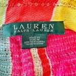 Lauren Ralph Lauren Scarf Women's Striped Sequin Infinity Loop Scarf Pink Yellow Photo 2