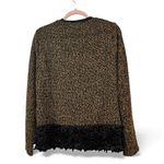 Acquamarine Italia Bouclé Textured Jacket Size 36 Italian / Small US NWT Black Photo 1