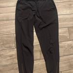 ALBION FIT Albion Black Jogger Pants with Gold Zippers size small Photo 0