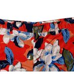 Gap Womens Girlfriend Orange Tropical Floral Bright Khakis Chino Shorts Size 10 Photo 2