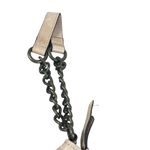 Fossil Tan Genuine Leather Boho Chained Flower Embroidered Wristlet Clutch Purse Photo 3