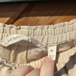 Soft Surroundings  raw cotton crochet hem wide leg beach pants Photo 4