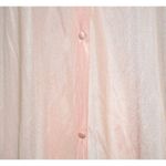 Vanity Fair Long Robe Pink Peach Small Gown USA Tricot All Nylon Vintage Buttons Photo 3