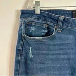 No Boundaries No‎ Boundaries Denim Jeans Cropped Sz 38X32 Women’s Distressed Blue Denim Pants Photo 2