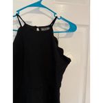 Rags to Wishes Black Dress Scalloped Halter‎ Neck Sleeveless Fit & Flare L Size L Photo 1