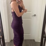 Eggplant Rouched dress with belt. S Purple Photo 7