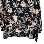 Juicy Couture Pillow Talk Floral Love Black & Pink Floral Tunic Top Size Small Photo 4