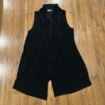 Sympli Open Front Sleeveless Cardigan Womens 16 Stretch Jersey Longline Black Photo 0