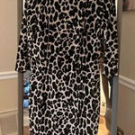 Nicole Miller  Velvet‎ Animal Print long Sleeve Dress Size Medium Photo 0