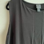 Clara Sun Woo Dress Black Sleeveless Slinky Knit Shift Sz S EUC Travel Friendly Photo 4