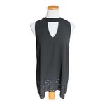 Bobeau NWT Womens Nordstrom  Laser Cutout Eyelet Laser Cut Sleeveless Top - Sz L Photo 2