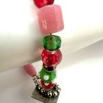 D.P. Limited pink and green beaded bracelet Photo 5