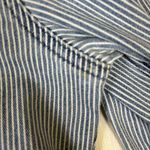 Nautica  Jeans Denim‎ Jacket Sz S Blue White Striped Classic Button Up Y2K Photo 5