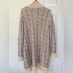 Multicolor Knit Sparkle Women's Longsleeve Sweater Cardigan Size Sm / Med Pink Photo 3